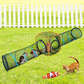 Cat Tent for Indoor and Outdoor Cat Enclosures(Outdoor, Tunnel, and Playhouse) Cat Playpen X-Large Portable Cat Tunnel Play Tents for Cats Rabbits and Small Animals