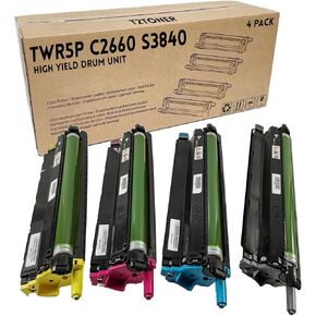 TWR5P C2660 S3840 Drum Cartridge / Imaging Kit Ultra Replacement for Dell 331-8434 C2660 C2660dn C2665 C2665dnf C3760 C3760n C3760dn C3765 C3765dnf S3840 S3840c S3840cdn S3845cdn Printer