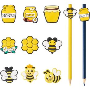 24 Pcs Music Theme Decorative Pen Topper Piano Guitar Musical Note Phonograph Straw Topper Cute Pencil Decorations Bulk PVC Pen Topper for School Prize Classroom Reward Gifts