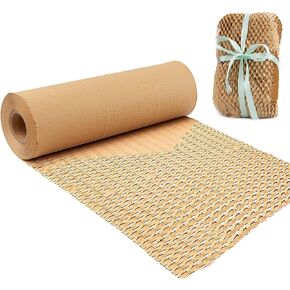 Honeycomb Packing Paper for Dishes Large Wide 20" X820 Feet Gift Tissue Paper, Bubble Cushioning Wrap Roll Sustainable Packing Materials for Moving, Shipping Paper Wrap for Fragile Items