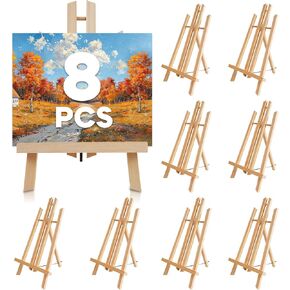 CONDA 12 Pack 11.8" Tabletop Easel, Portable A-Frame Tripod Tabletop Easel Set for Painting Party & Displaying Canvases, Photos, Display Tripod Holder Stand for Students Kids Beginners
