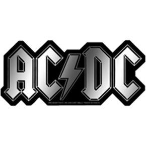 C&D Leacensy License Products AC/DC Logo Sticker ، Chrome