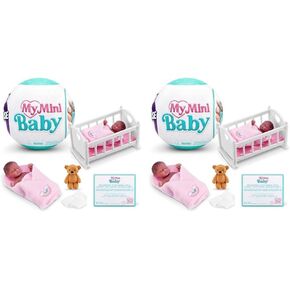 5 مفاجأة My Mini Baby Series 1 من Zuru ، كبسولة الغموض القابلة للتحصيل ، لعبة للفتيات ، الطفل المصغرة الواقعي ، و playets والملحقات (حزمة 2) 2)