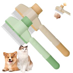Pet Flea Lice Comb 2025 New Stainsal Steel Pet Tear Tail Combs ، فرشاة الأليفة للاستمالة ، مشط الشعر للحيوانات الأليفة للحيوانات الأليفة الصغيرة والمتوسطة والكبيرة (2 مساءً)