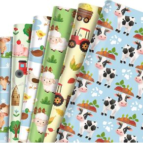 Feivando 12 Sheets حيوانات مزرعة ملفوف ورقة 20 "× 27" مزرعة