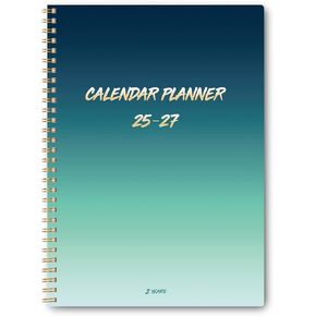 Monthly Planner Jan 2025 - Dec 2026, Monthly Planner for 24 Monthes, 9×11 Inch, Teacher Planner Monthly, Hard PVC Cover, Spiral Bound, Time Management Calendar, Perfect for School & Office