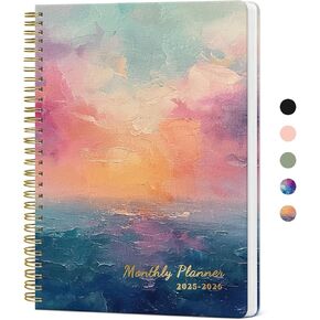 Monthly Planner 2025-2026, 21 Months Planner Calendar 2025-2026, April 2025 - December 2026, 7" x 10", 25-26 Monthly Calendar, Perfect for School Office Home Planning - Garden
