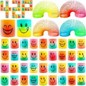 42 Pack Mini Spring Party Party Favors Toys Magic Fidget Lock Coil لصالح كرنفال جائزة عيد ميلاد Goodie Bag Stuffers للأطفال الفتيات الفتيات