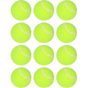Automatic Dog Ball Thrower Launcher with 12 PCS Tennis Balls,Thrower Distance 10-30ft, Interactive Dog Fetch Machine Toy for Small Dogs (Yellow)