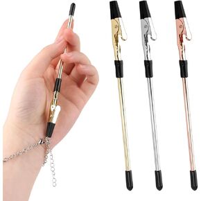 3 Pieces Bracelet Tool Buddy Jewelry Helper, Hand Bracelet Helpers Fastening and Hooking Equipment for Jewelry Necklace Watch Clasps Zipper Valentine's Gift 6.1 Inch, Gold Silver and Rose Gold