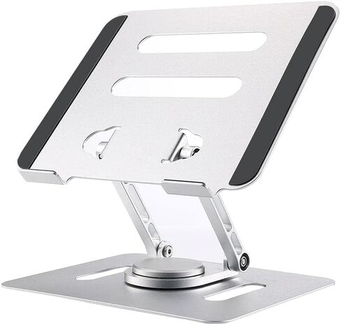 UPERFECT 5.9''-17.3'' Portable Monitor Stand, Adjustable 360° Swivel Bracket, 180° Tiltable Clamp, Heavy Duty Aluminum Stand for Pad/Tablet in Saudi Arabia