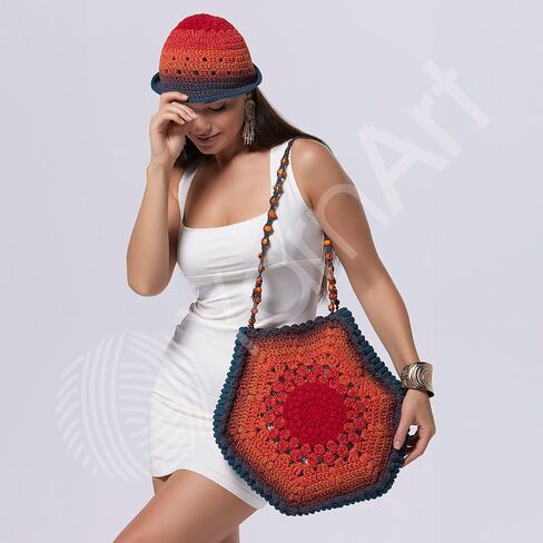 طيف القطن MACRAME MACRAME MACRAME CORM 8.80 أوقية ، 246.06 ياردة 80 ٪ من القطن MACRAME ROPE MINTICRAME MACRAME ، ووزن ماكن الملون MACRAME SOPTER - ARAN (4) (1310) in Kuwait