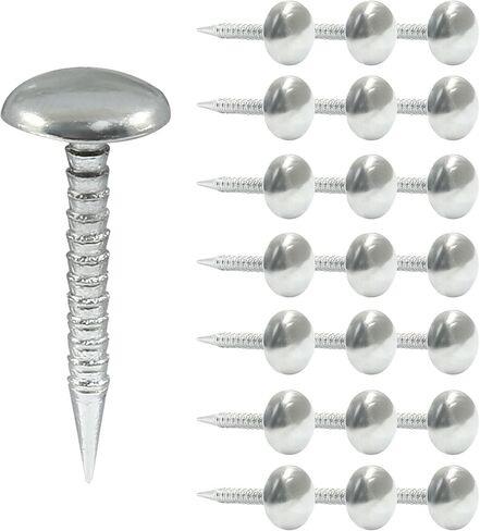 100 PCS 0.31 "× 0.78" Mini Round Thumb Pushpins ، 8 × 20 مم من التنجيد المعدني العتيقة ، مسامير الإبهام الزخرفية الأسود للأثاث DIY in Kuwait