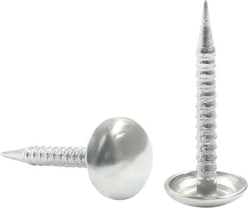 100 PCS 0.31 "× 0.78" Mini Round Thumb Pushpins ، 8 × 20 مم من التنجيد المعدني العتيقة ، مسامير الإبهام الزخرفية الأسود للأثاث DIY in Kuwait