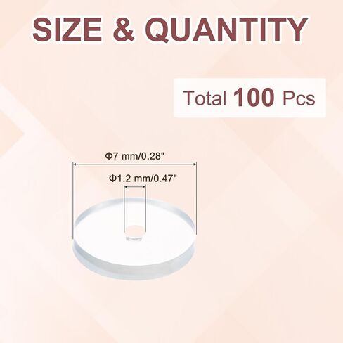 Patikil 100 PCS قرط السيليكون الظهر ، و 7 ملم منصات القرص الصافية مثبتات دعم الأذن بقع دعم غير ثقب السحب للأزرار ، القرط الثقيل in Kuwait