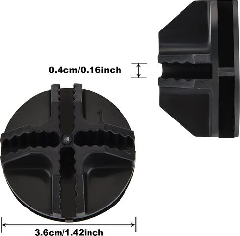 48 Pieces Cube Connectors Plastic Storage Wire Cube Organizer ABS Connectors for Modular Closet Storage Organizer and Wire Shelf (Black) in Saudi Arabia