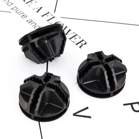 48 Pieces Cube Connectors Plastic Storage Wire Cube Organizer ABS Connectors for Modular Closet Storage Organizer and Wire Shelf (Black) in Saudi Arabia