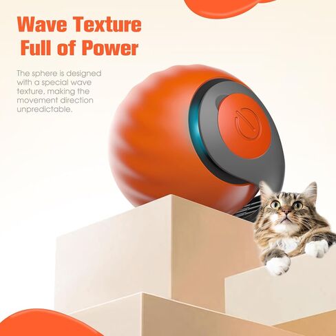 2025 New Upgrade Speedy Tail Cat Toy, Smart Interactive Pet Toys Comes with 4 Tails, Reinforced Version of The Cat Toys Balls, Two Speed Adjustment (Blue) in Saudi Arabia