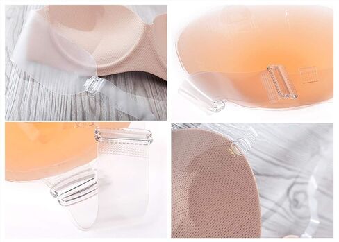 Tupalizy 60PCS Bra Strap Hooks Replacement for Sewing Bikini Halter Swimsuit Tops Lingerie Rings Nylon Bathing Suit Clips Clasp Adjustment Sliders for Nightgowns Slip Dress,3 Styles,8mm and 12mm,Clear in Saudi Arabia