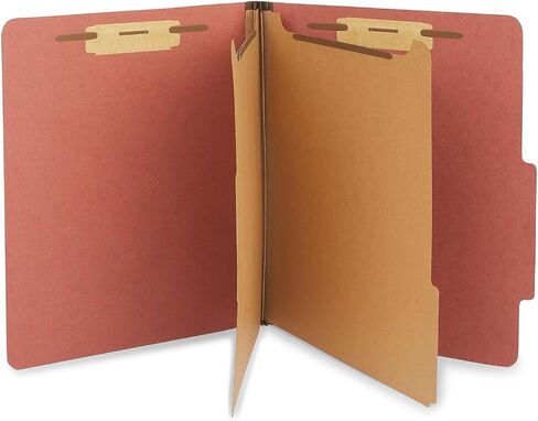 Staples Colored Pressboard Classification Folders, Letter, 2 Partitions, Light Blue, 20/Pack in Saudi Arabia
