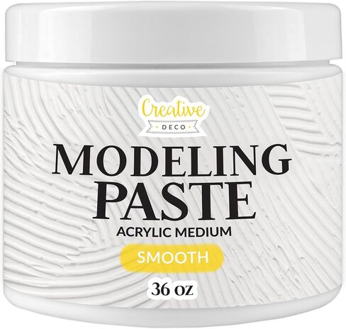 Thick Fine Grained Modeling Paste | 72oz | 2kg | 1460ml | Acrylic Medium | White Structural Molding Texture Paste for Canvas Paint, Art Projects, DIY, 3D Effect | Dimension Additive in Kuwait