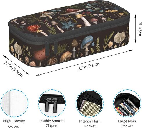 Leopard Print Pencil Case Big Capacity Pen Case Stationery Pencil Pouch Aesthetic with Zipper for Supplies Office College Adults in Kuwait