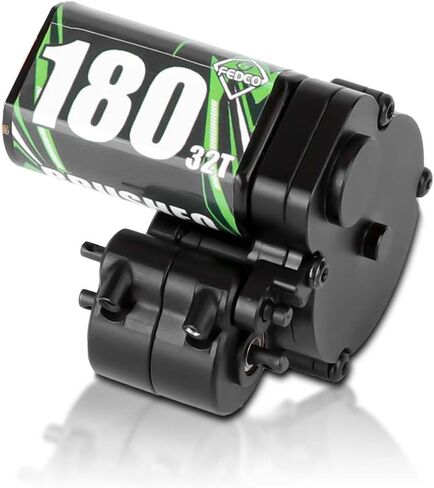 FCX24 Motor Upgrades 32T 180 Motor 2 Speed Transmission Gearbox with Steel Gear for FMS FCX24 Upgrades Smasher Power Wagon 1/24 RC Crawler in Saudi Arabia