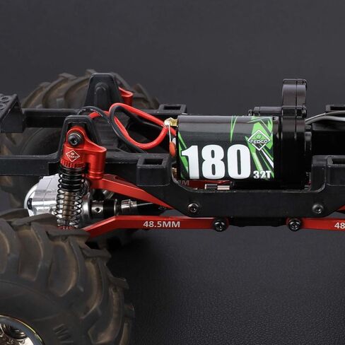 FCX24 Motor Upgrades 32T 180 Motor 2 Speed Transmission Gearbox with Steel Gear for FMS FCX24 Upgrades Smasher Power Wagon 1/24 RC Crawler in Saudi Arabia