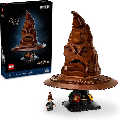 LEGO HARRY POTTER Talking HAT WAT W/ 31 الأصوات - مجموعة بناء هاري بوتر - فكرة هدية للبالغين والنساء والرجال ، 18+ - 76429 in Saudi Arabia