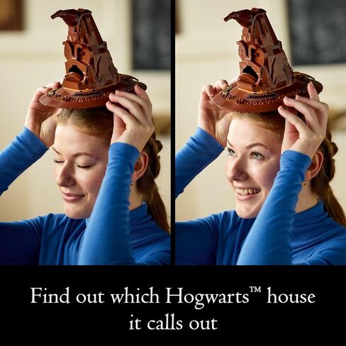 LEGO HARRY POTTER Talking HAT WAT W/ 31 الأصوات - مجموعة بناء هاري بوتر - فكرة هدية للبالغين والنساء والرجال ، 18+ - 76429 in Saudi Arabia
