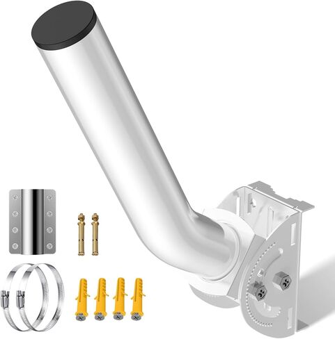 Wireless Bridge Mount Bracket - Universal Antenna Pole Mount Bracket, 11" Adjustable J Mount Mast Kit for Weather Station, TV, Yagi, Signal Booster, Outdoor WiFi Wireless Bridge, Access Point Mounting in Saudi Arabia