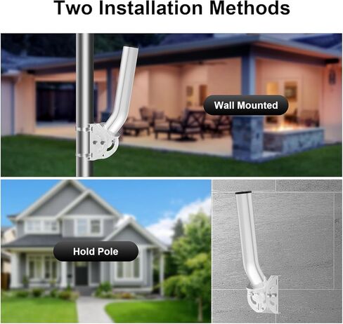 Wireless Bridge Mount Bracket - Universal Antenna Pole Mount Bracket, 11" Adjustable J Mount Mast Kit for Weather Station, TV, Yagi, Signal Booster, Outdoor WiFi Wireless Bridge, Access Point Mounting in Saudi Arabia