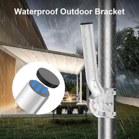 Wireless Bridge Mount Bracket - Universal Antenna Pole Mount Bracket, 11" Adjustable J Mount Mast Kit for Weather Station, TV, Yagi, Signal Booster, Outdoor WiFi Wireless Bridge, Access Point Mounting in Saudi Arabia