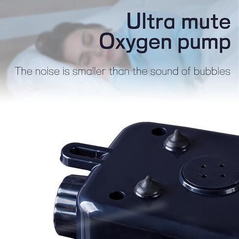 SUNWEN Aquarium Air Pump, Ultra Silent Aquarium Oxygen Fish Tank Oxygen Pump with Air Stone, Tube Check Valves and Airline Tubing in Saudi Arabia
