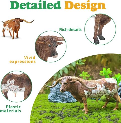 EOIVSH North American Bison Figurine,Realistic Bull Figure, Fun Wildlife Play Animal Toy for Boys,Girls & Kids in Saudi Arabia