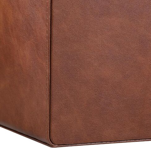 PU Leather Desk Organizer, Luxury Remote Control Holder for Home, Office Desk Accessories Table Caddy Bedside Nightstand Organizer (Dark Beige) in Saudi Arabia
