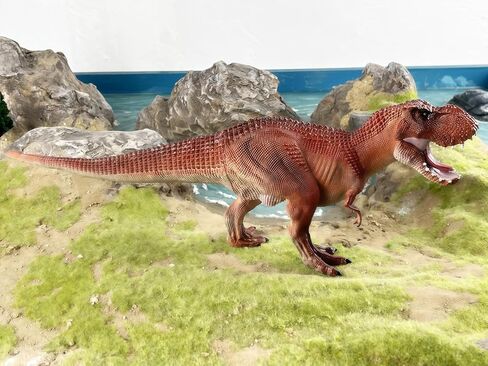 Gemini&Genius Tyrannosaurus Rex Toy, Dinosaur Toys 15 inches Vastatosaurus Rex Dinosaur Action Figure, Great Gift, Cake Topper, Collection, Room Decoration for Kids (Tarbosaurus) in Saudi Arabia