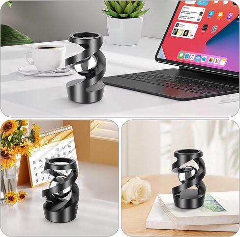 Upgraded Kinetic Desk Toys, Kinetic Spinning Desk Toy for Office for Adults, Quite Fidget Toys for Kids Teens, Desk Fidgets for Adults with ADHD (Grey Rose Gold) in Kuwait
