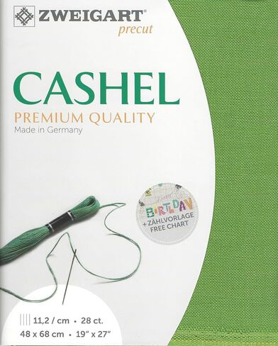 Precut Zweigart Cashel 28 Count Opalescent White 3281/1111. قماش الإبرة ، نسيج غرزة متقاطع ، قماش تطريز بنسبة 94 ٪ و 6 ٪ Met.polyester in Kuwait