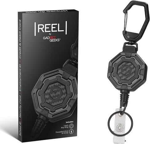 The Ultimate Retractable ID & Keychain Badge Holder – Big Clip, 32" Steel Cord, Unbeatable Durability - Perfect for Office, School, Hospital, Construction, Recreation, 8oz (1 Pack, Black) in Saudi Arabia