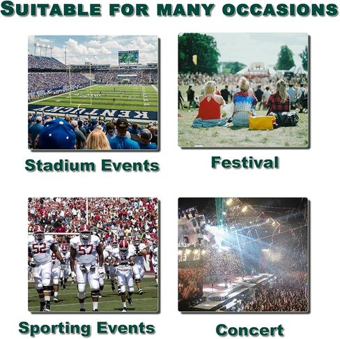 حقيبة ظهر Keepcross Clear Stadium مقاس 12 × 6 × 12 حقيبة صغيرة شفافة للاستاد معتمدة للأحداث الرياضية وحفلات المهرجانات، والنساء والرجال in Kuwait