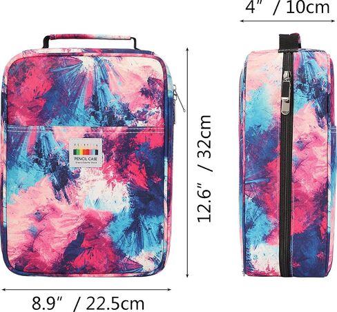 JAKAGO 274 Slots Colored Pencil Case Large Capacity Pen Holder for Artist Painter Zipper Organizer Bag for Marker Highlighter Storage Case for Office Sketch Travel Supplies(Blue) in Saudi Arabia