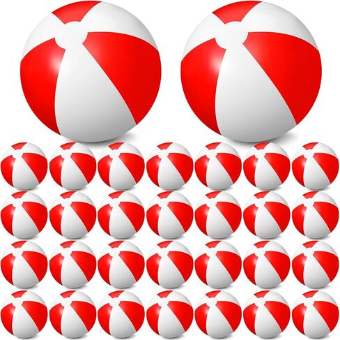 Honoson 30 قطعة 20 بوصة كرات الشاطئ القابلة للنفخ كبيرة الحجم لعبة حمام السباحة لمستلزمات حفلات السباحة الصيفية in Kuwait