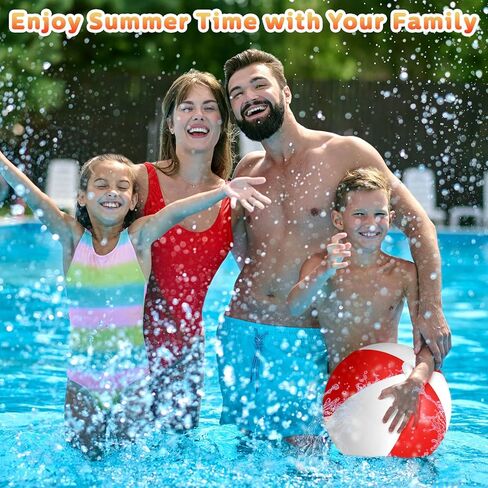 Honoson 30 قطعة 20 بوصة كرات الشاطئ القابلة للنفخ كبيرة الحجم لعبة حمام السباحة لمستلزمات حفلات السباحة الصيفية in Kuwait