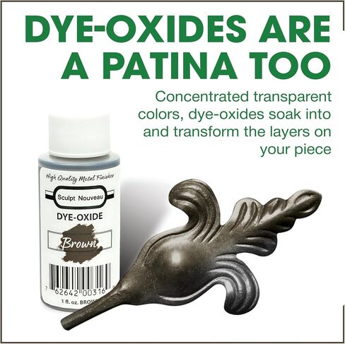Aves Sculpt Nouveau Blue Liquid Dye-Oxide - 1oz Bottle, Transparent Metal Coloring Dye for Patinas, Metal Coatings, Sculpting, Customizing, and Creating Intense Color Effects in Kuwait