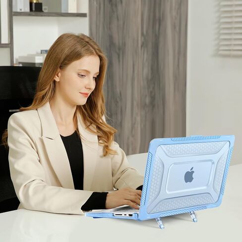 حافظة MOSISO متوافقة مع جهاز MacBook Pro مقاس 16 بوصة إصدار 2024-2021 M3 A2991 M2 A2780 M1 A2485، حافظة صلبة من البلاستيك المقاوم للصدمات وشديد التحمل من مادة TPU مع مسند قابل للطي وغطاء لوحة مفاتيح، أسود in Saudi Arabia