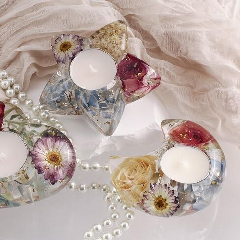 2 PCS حاملي شموع على شكل قلب الإبوكسي DIY الراتنج الشمعدان الذي يلقي القالب السيليكون tealight لقالب حاوية الحلية صنع مركبة الصنع ديكور المنزل ، كل 4.1 "× 3.4" × 1.6 " in Kuwait