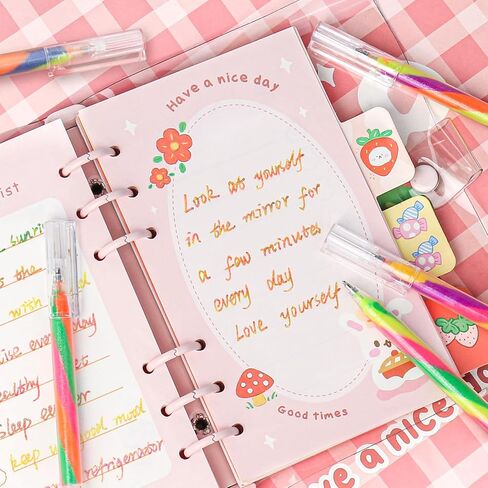 6 حزمة خلط من 3 ألوان Magic Rainbow Pastel Gel Ambens ، قلم متغير للألوان ، قلم Kawaii Fun for Women Girls Doodling Scrapbooking Journaling ، فنان يوضح in Kuwait