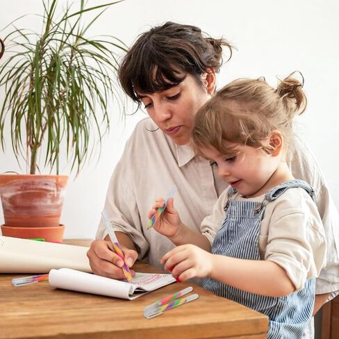 6 حزمة خلط من 3 ألوان Magic Rainbow Pastel Gel Ambens ، قلم متغير للألوان ، قلم Kawaii Fun for Women Girls Doodling Scrapbooking Journaling ، فنان يوضح in Kuwait