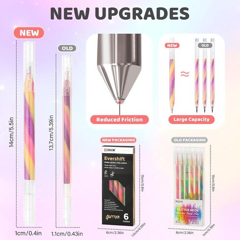 6 حزمة خلط من 3 ألوان Magic Rainbow Pastel Gel Ambens ، قلم متغير للألوان ، قلم Kawaii Fun for Women Girls Doodling Scrapbooking Journaling ، فنان يوضح in Kuwait